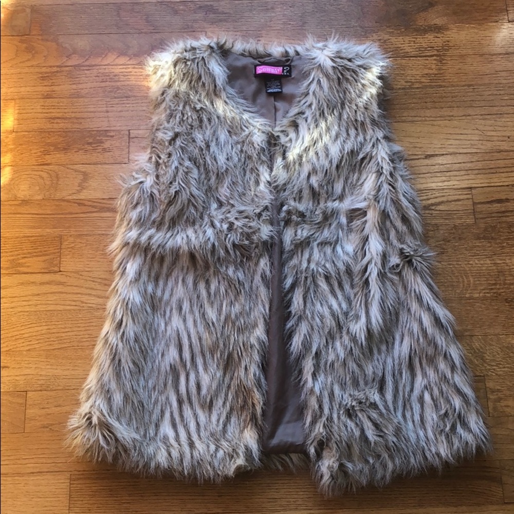 Faux fur vest